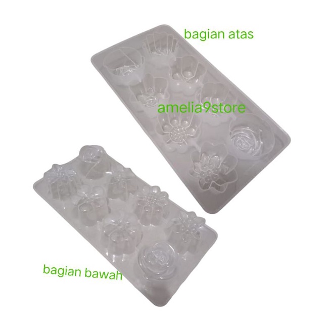 El Molde De Pudín De Agar De Gelatina De Chocolate Contiene 8 Formas De Agujeros Diferentes