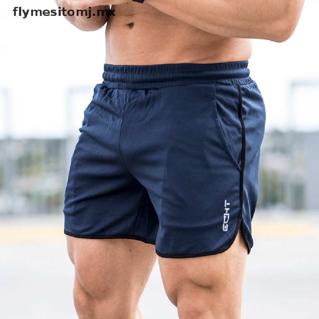 flymesitomj] Pantalones Cortos Deportivos De Verano Para Hombre , Fitness , Secado , Gimnasio , Slim Shorts | Shopee México