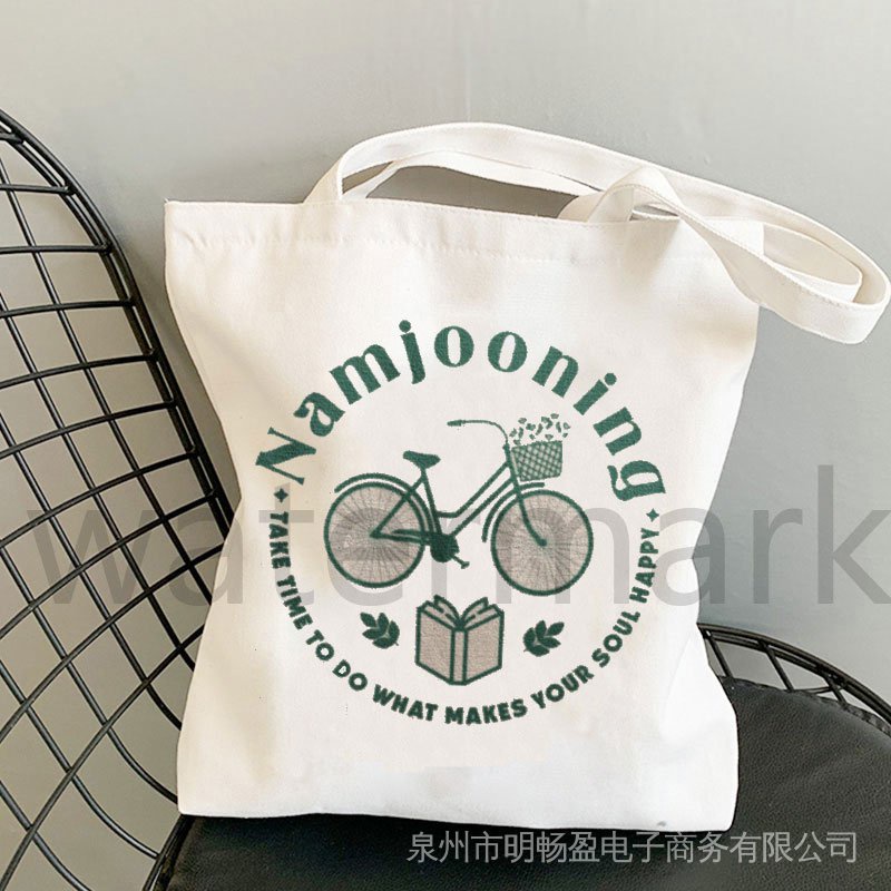 Namjooning Bolsa De Tote Kpop Btas Totes Gran Comprador Estetica Compras Lona Ecologica Arte C3KH Shopee Mexico