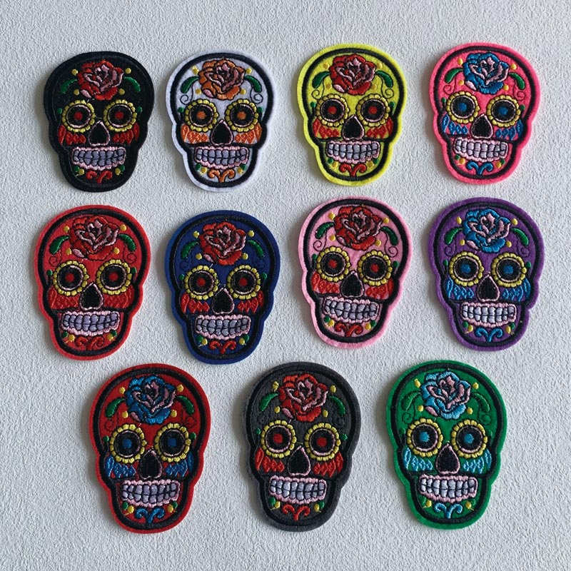 Parches de discount calaveras para ropa