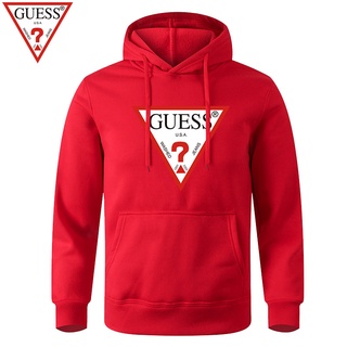 Sudadera Guess Triangulo capucha verde de mujer