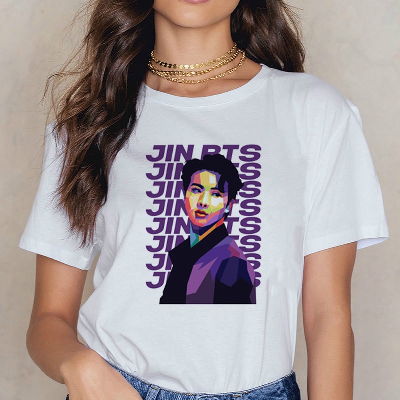 Regalo Fan Army Dolpind Kpop Love Yourself Suga Jimin V Jimin Jhope Jin Rap | Cuotas Sin Interés Maglietta Cotone Fan BTS