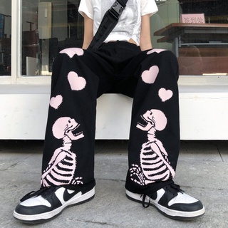 Sweetpants Baggy High Cintura Harajuku Mujer Pantalón Pantalones deportivos  Joggers ancho Pierna de gran tamaño Streetwear Mujer Pantalones para