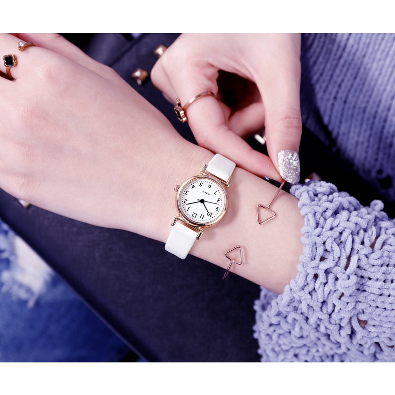 Reloj Simple De Las Mujeres Pequeños Relojes Redondos | Shopee México