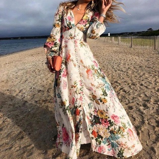 Maxi vestido estampado online floral