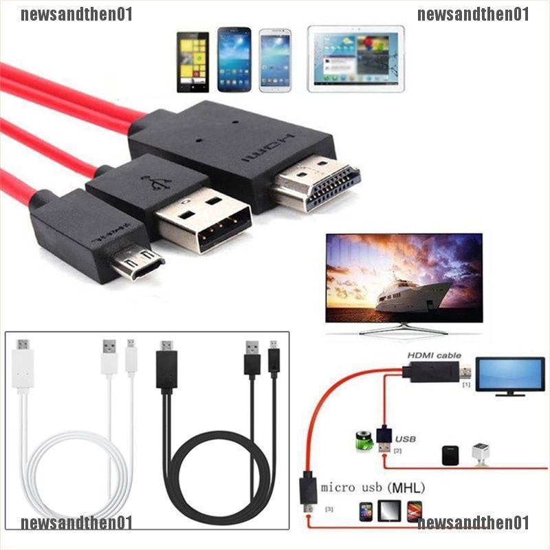 Cable Adaptador Micro USB 2.0 A HDTV TV HD Para Teléfono Celular