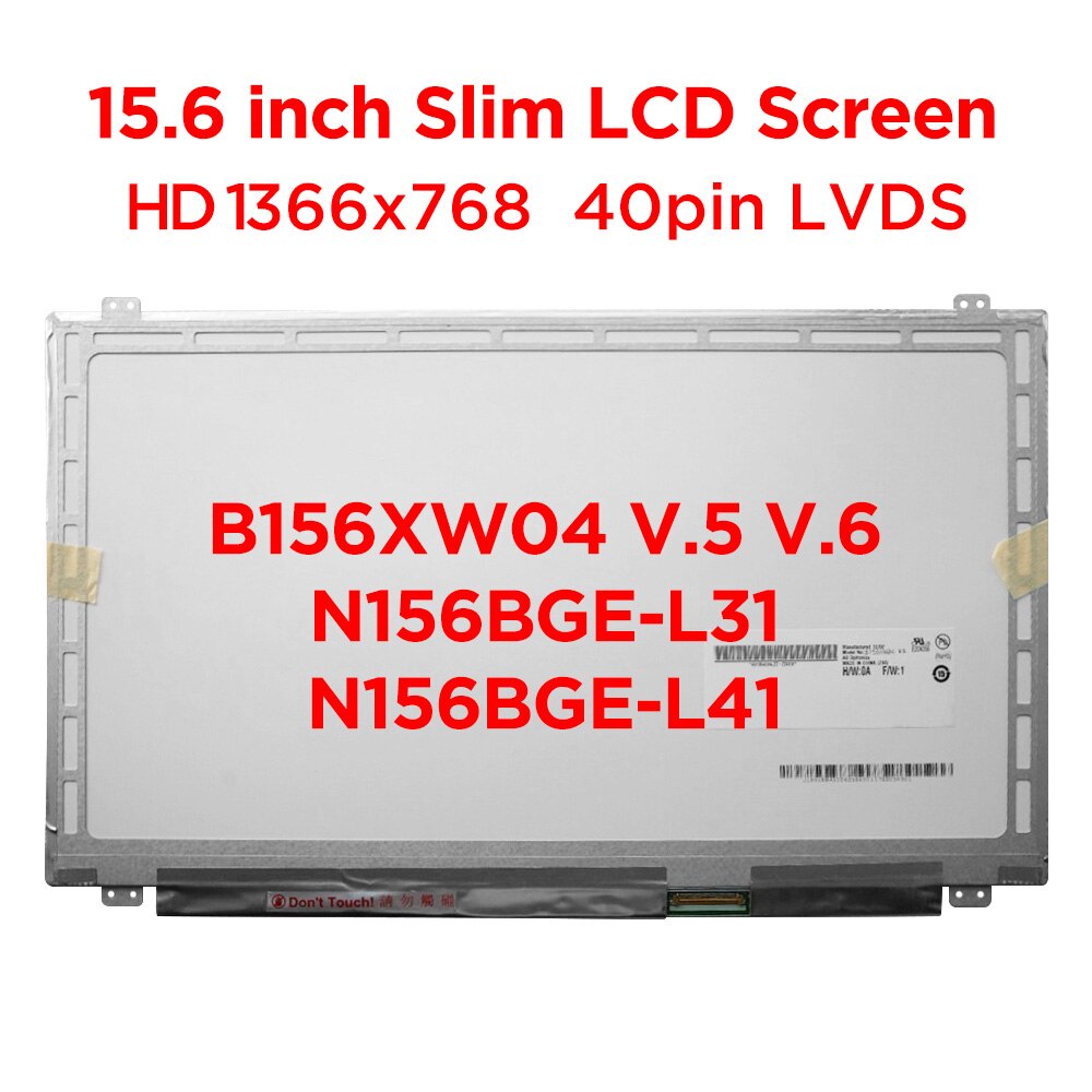 Écran LCD 15,6″ N156BGE-L41 Rev.C5 – HD Brillant – Parfait Remplacement Pour PC Portable