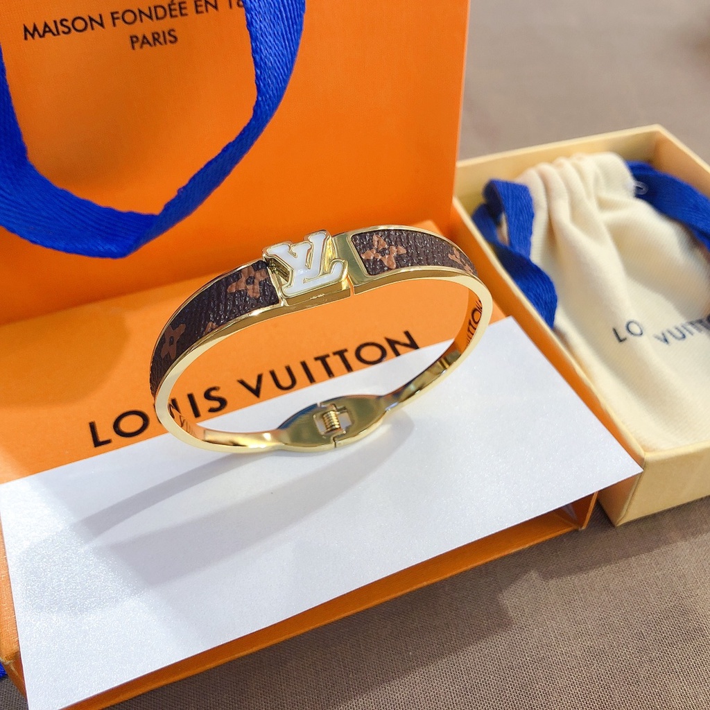 LV Louis Vuitton Pulsera Delicada Joyería Regalo De Lujo Hombre Mujer S190  LAFH