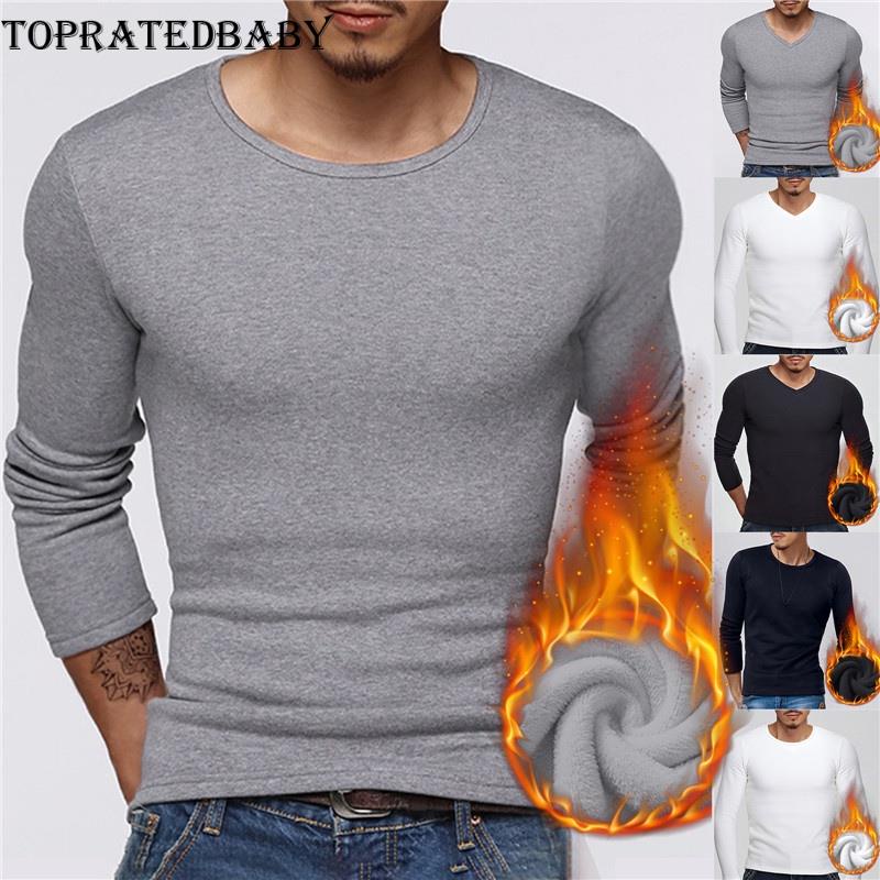 Camisetas interiores para hombre térmicas de manga larga