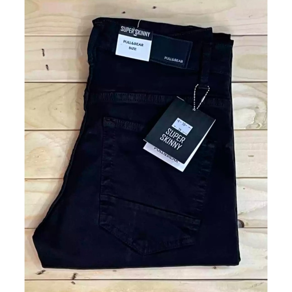 Jeans hombre pull n bear pantalones de mezclilla de calle de mezclilla super skinny