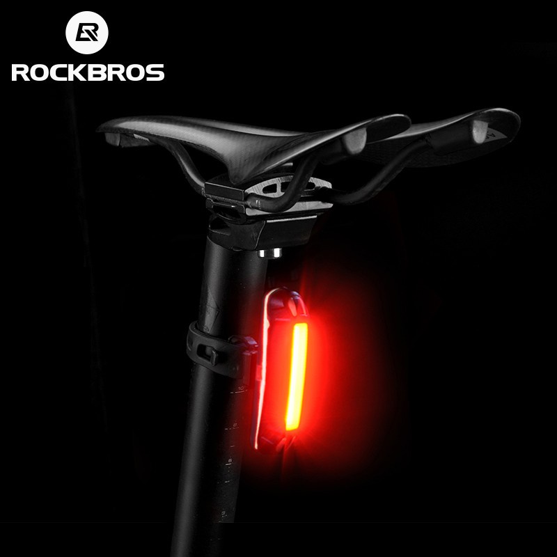 ROCKBROS Luz trasera para bicicleta, luz trasera recargable, luz trasera  impermeable para bicicleta