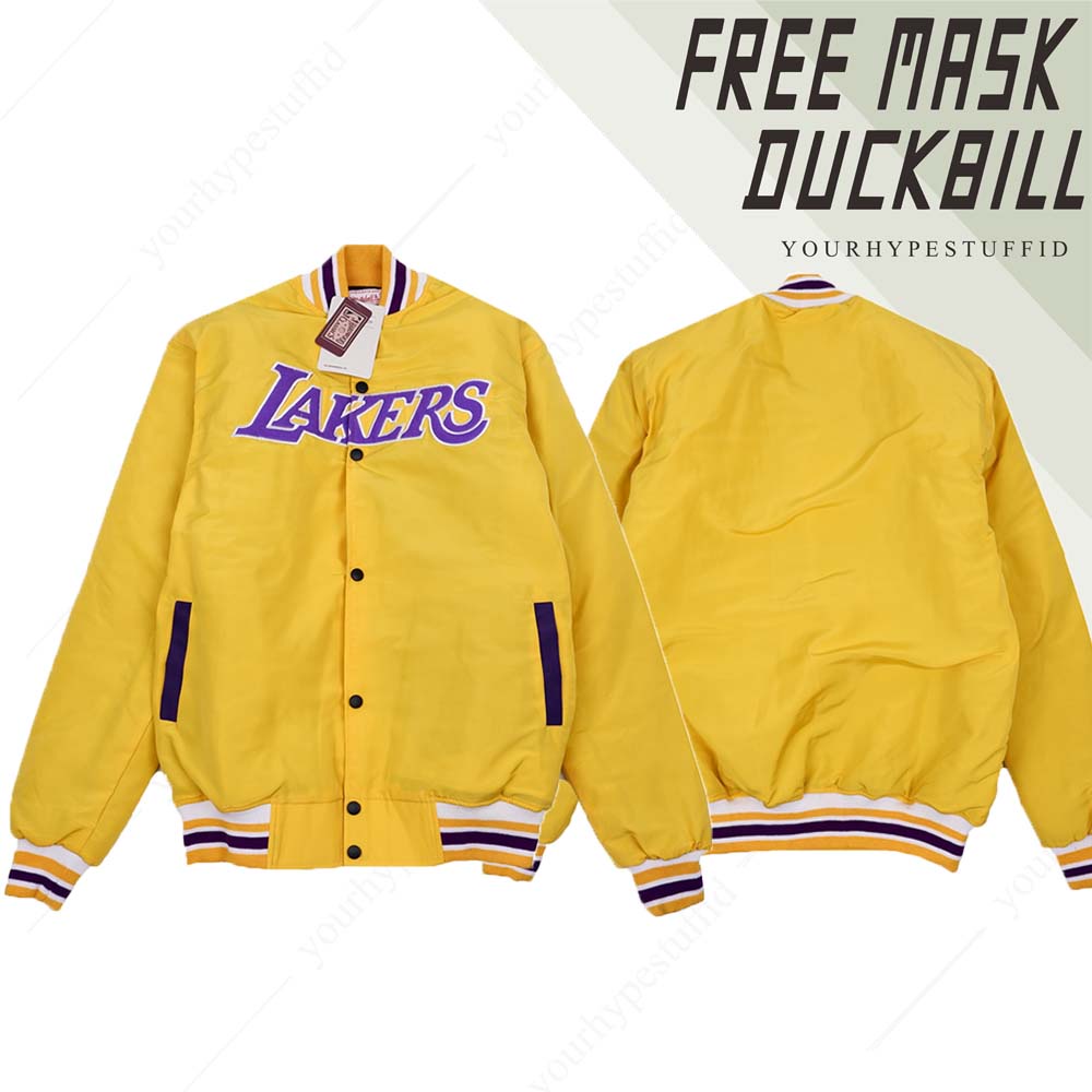 Lakers VARSITY MITCHELLE NESS STARTER Chamarra VINTAGE De Raso De Peso  Pesado