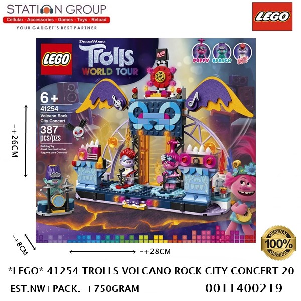 Lego 41254 TROLLS VOLCANO ROCK CITY concierto 20 - juguetes educativos ...