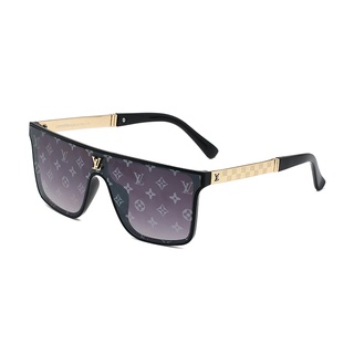 Nueva Marca LV Gafas De Sol De Protección UV De Las Mujeres De La Moda De  Marco Grande Cuadrado De Los Hombres Lujo De Ocio retro