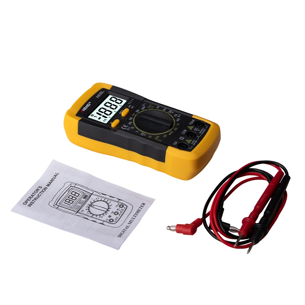 Nktech Nk-51 A Retroiluminación Auto Range Multímetro Digital Ac Dc Voltaje Corriente Resistencia Diodo Prueba De Continuidad 2000 Counts 113 G Mini Medidor Portátil De Palm Electrónica Kit Probador