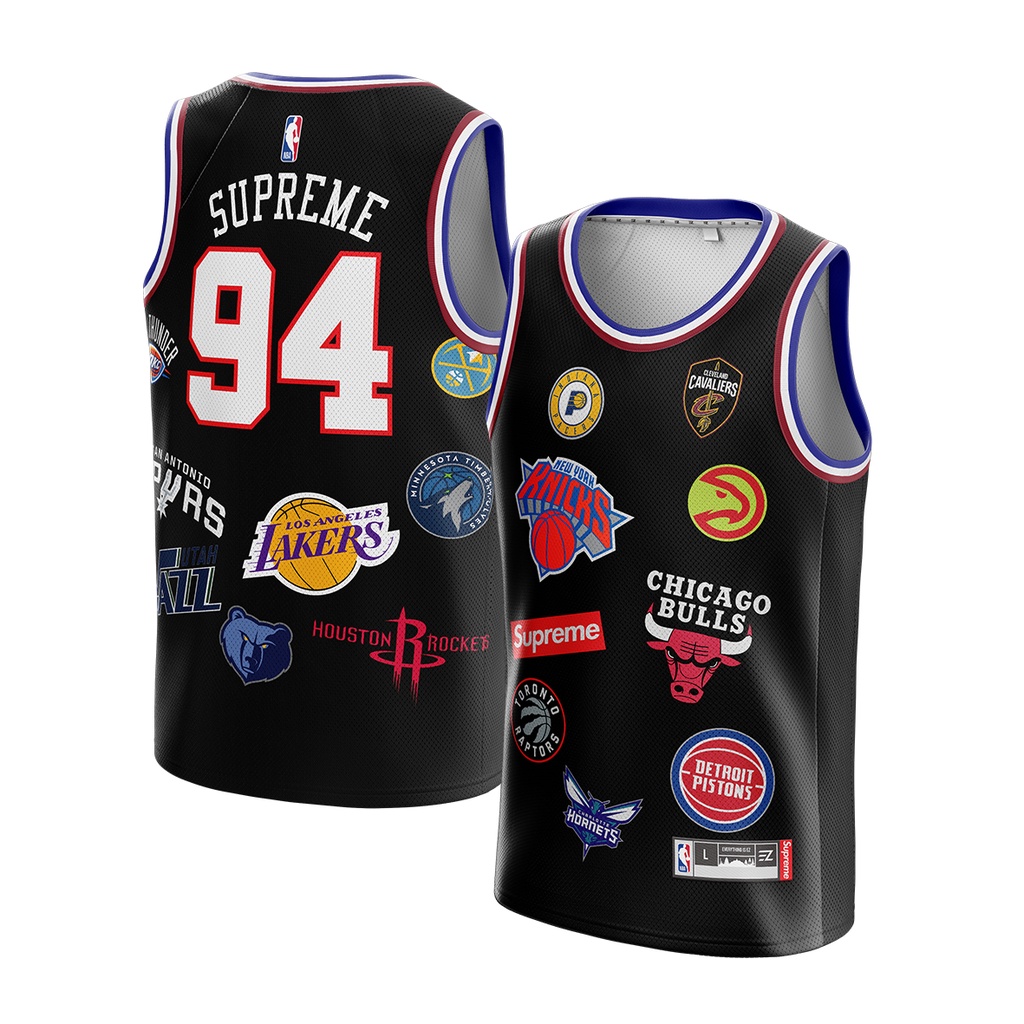 Supreme x Nike x NBA) Black #94 NBA Jersey,Others