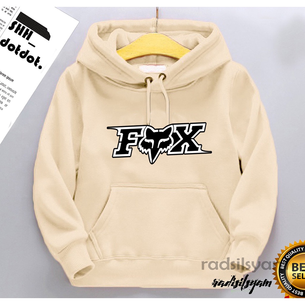 PUTIH Fox Racing Nuevo Sueter Con Capucha Para Ninos Y Ninas Ultimo Blanco Basico Modelo De Hudi Chamarra Conjunto De 2468101