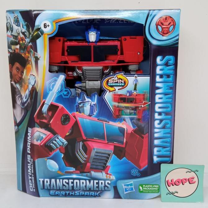 Transformers EarthSpark Spin Changer Optimus Prime Y Robby Malto ...