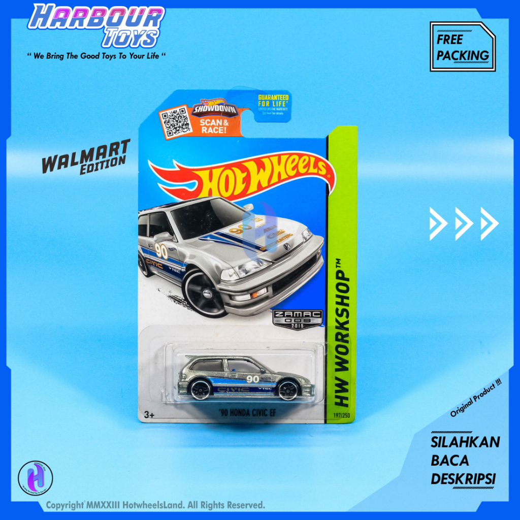 Hot Wheels 1990s Honda Civic EF Nouva Diecast 1 54 Kmart Walmart Shopee México