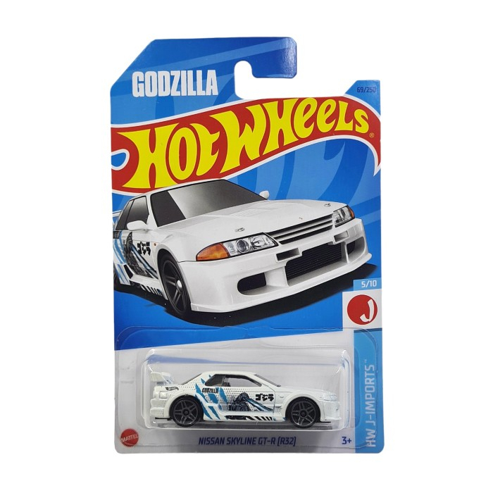 Hot Wheels Nissan Skyline GT-R (R32) Blanco Godzilla | Shopee México