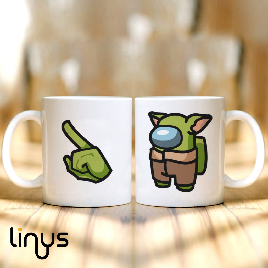 Taza among us baby yoda skin pack Shopee México