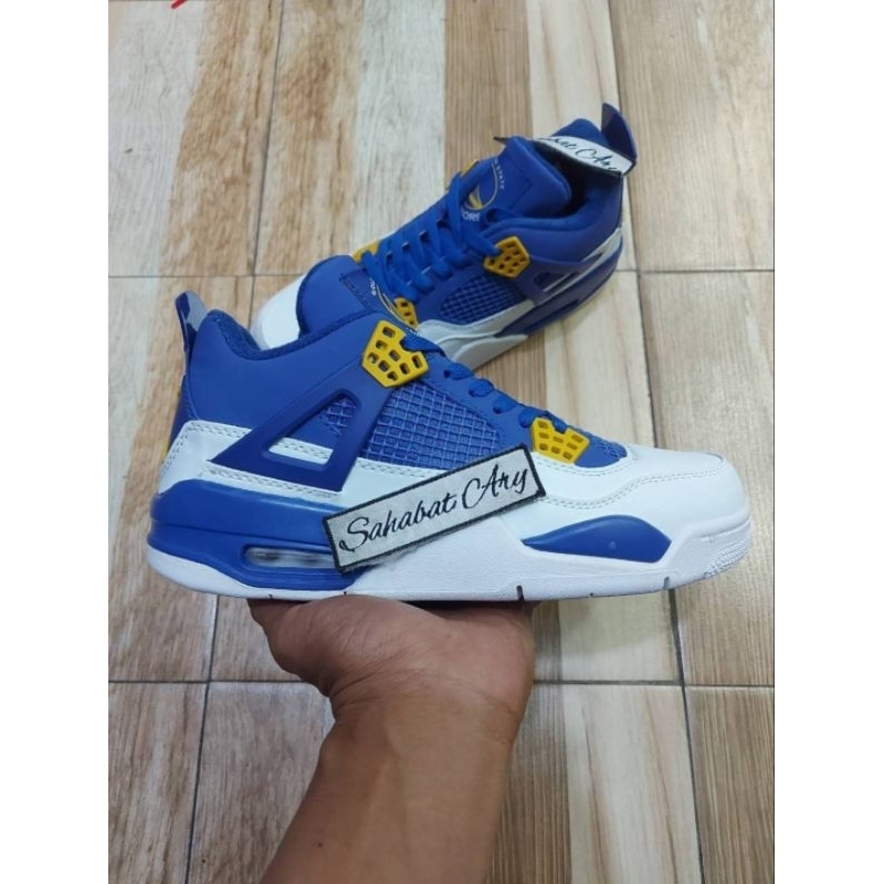 Aj4 Retro Golden State Warriors Zapatos Shopee Mexico