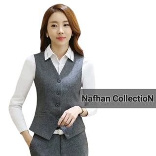 Trajes Mujer Vestir Elegante Mujeres Casual Slim Solid Top Button