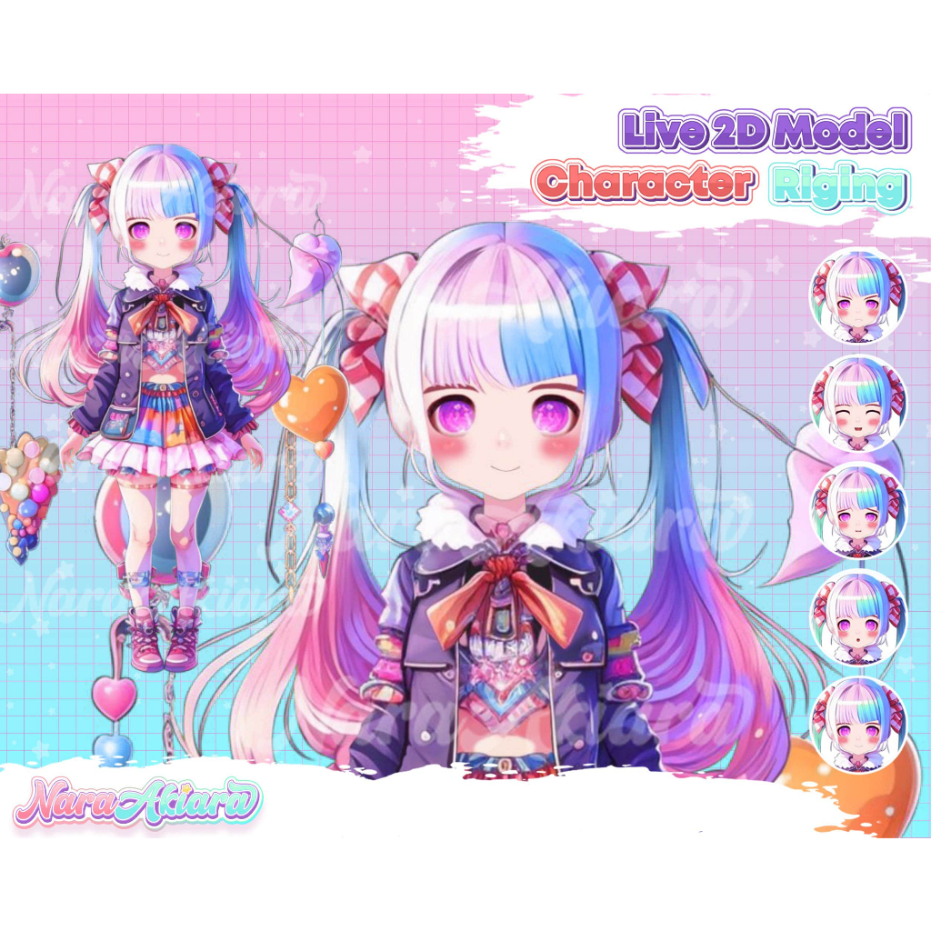 Listo Para Usar Vtuber Live2d Anime Personajes Para Una Transmisión Impresionante Comisión 