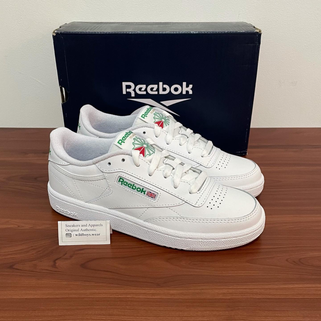 Reebok blancos con discount verde