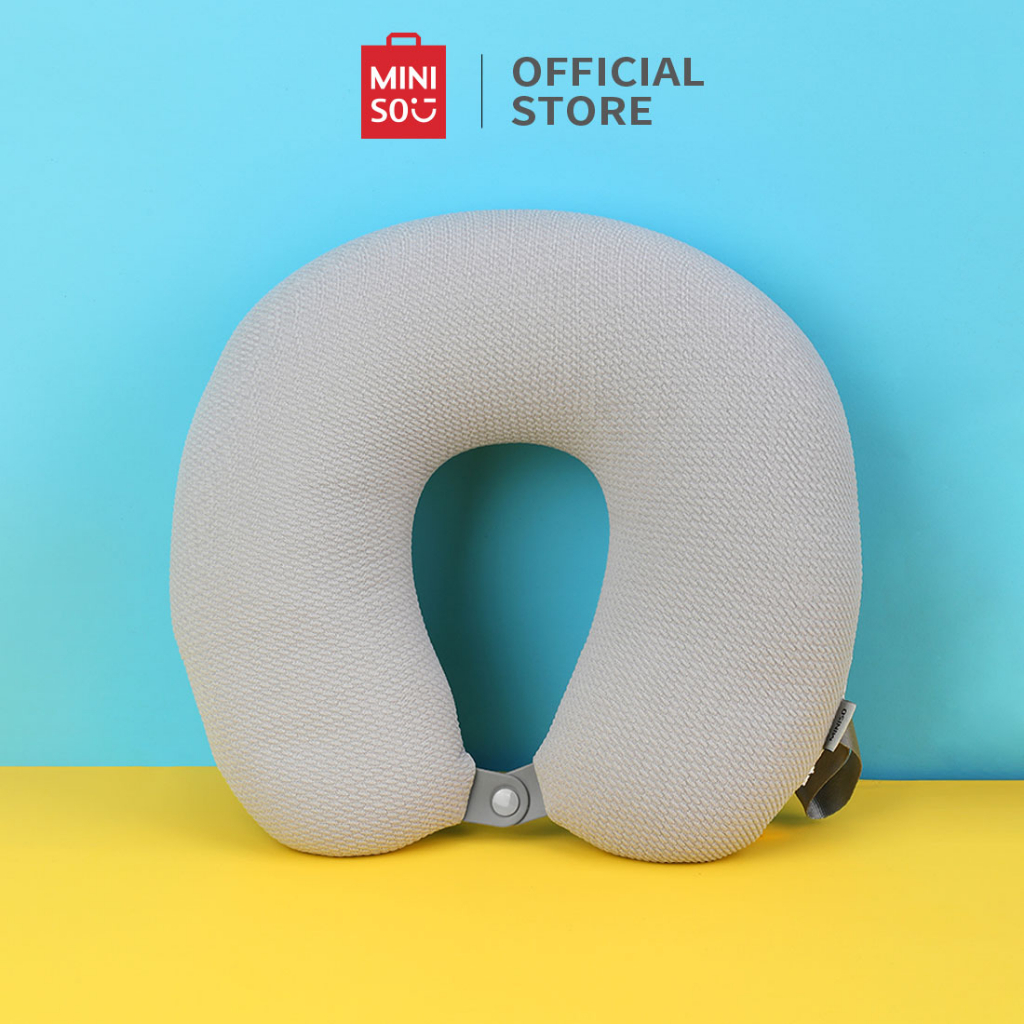 Miniso Almohada De Color S lido Cuello En Forma De U Viaje Cabeza