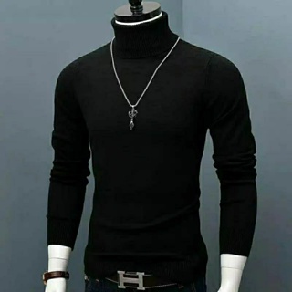 camiseta cuello alto hombre