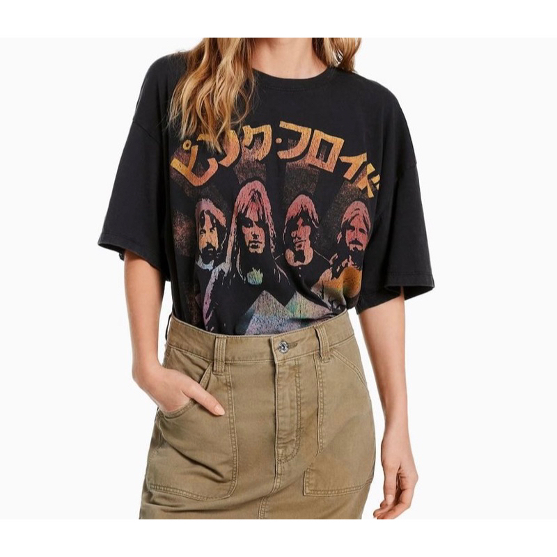Camiseta Rosa Floyd De Bershk original oversize unisex Shopee Mexico