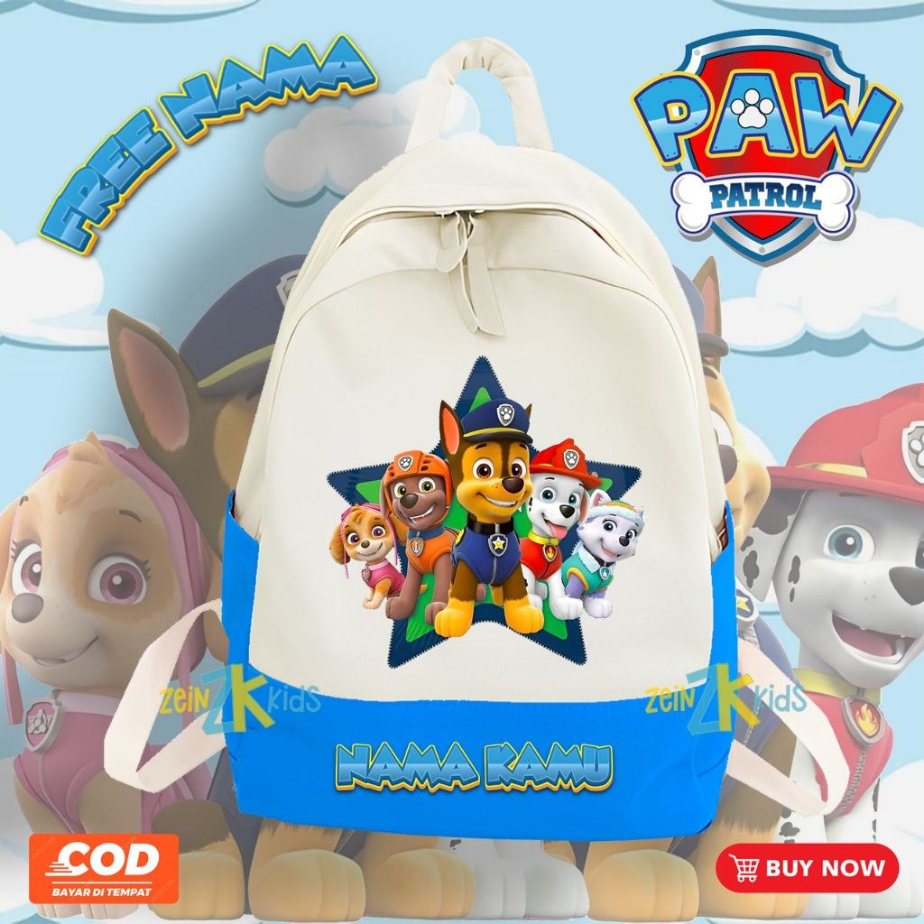 Paw Patrol La Patrulla Canina Pilot-Mochila Preescolar Joy, Turquesa main image 1