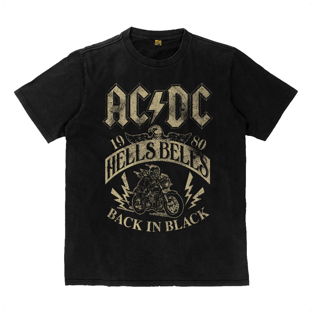 Ac/dc ACDC Camiseta De Vuelta En Negro Hells Bells Band Hard Rock Metal ...