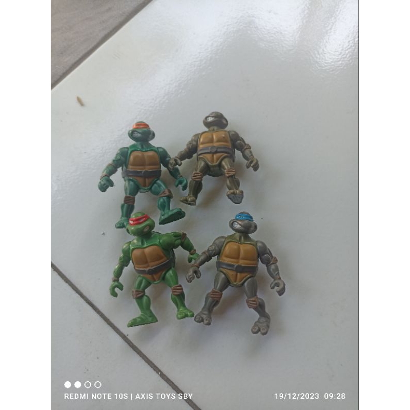 Figura de Anime de Tortugas Ninja Mutantes adolescentes para niños, juguete  móvil de articulación, modelo de decoración hecho a mano, versión de