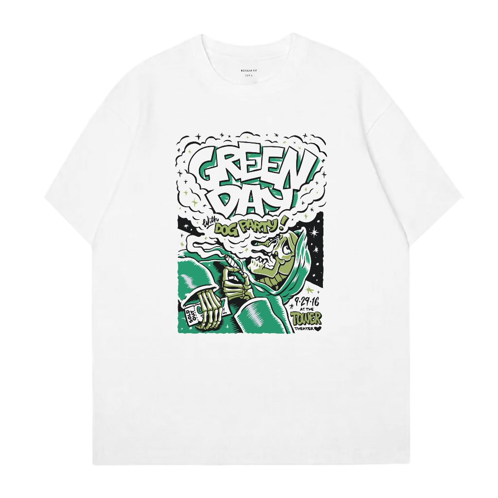 Camiseta De Musica De La Banda Green Day Tour Shopee Mexico