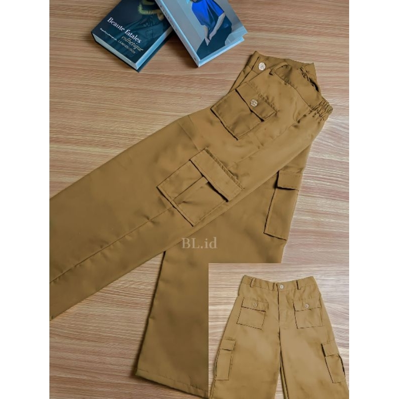 Pantalones Aiko De Carga Para Mujer Culottes Cargo Sueltos Shopee Mexico