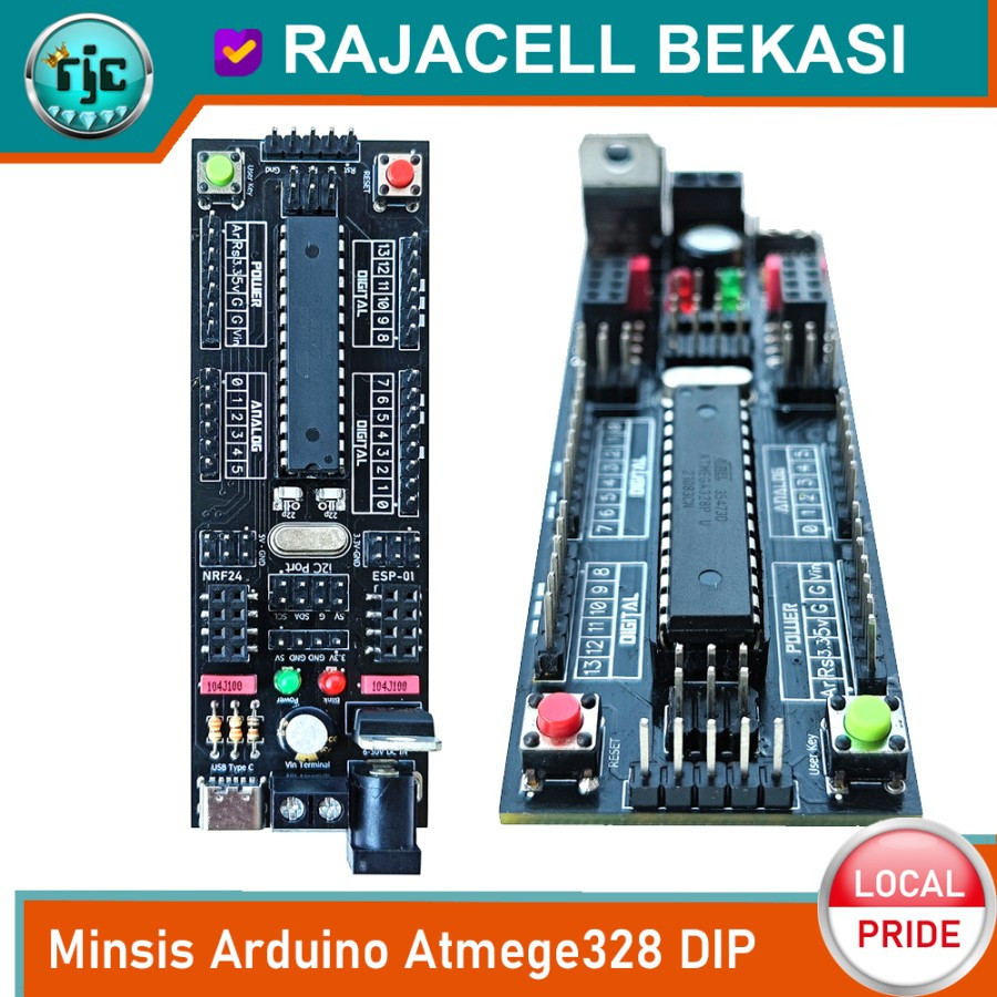 MINIMAL Tablero Mínimo De Minsis Sistema Atmega Arduino Uno Nano ...