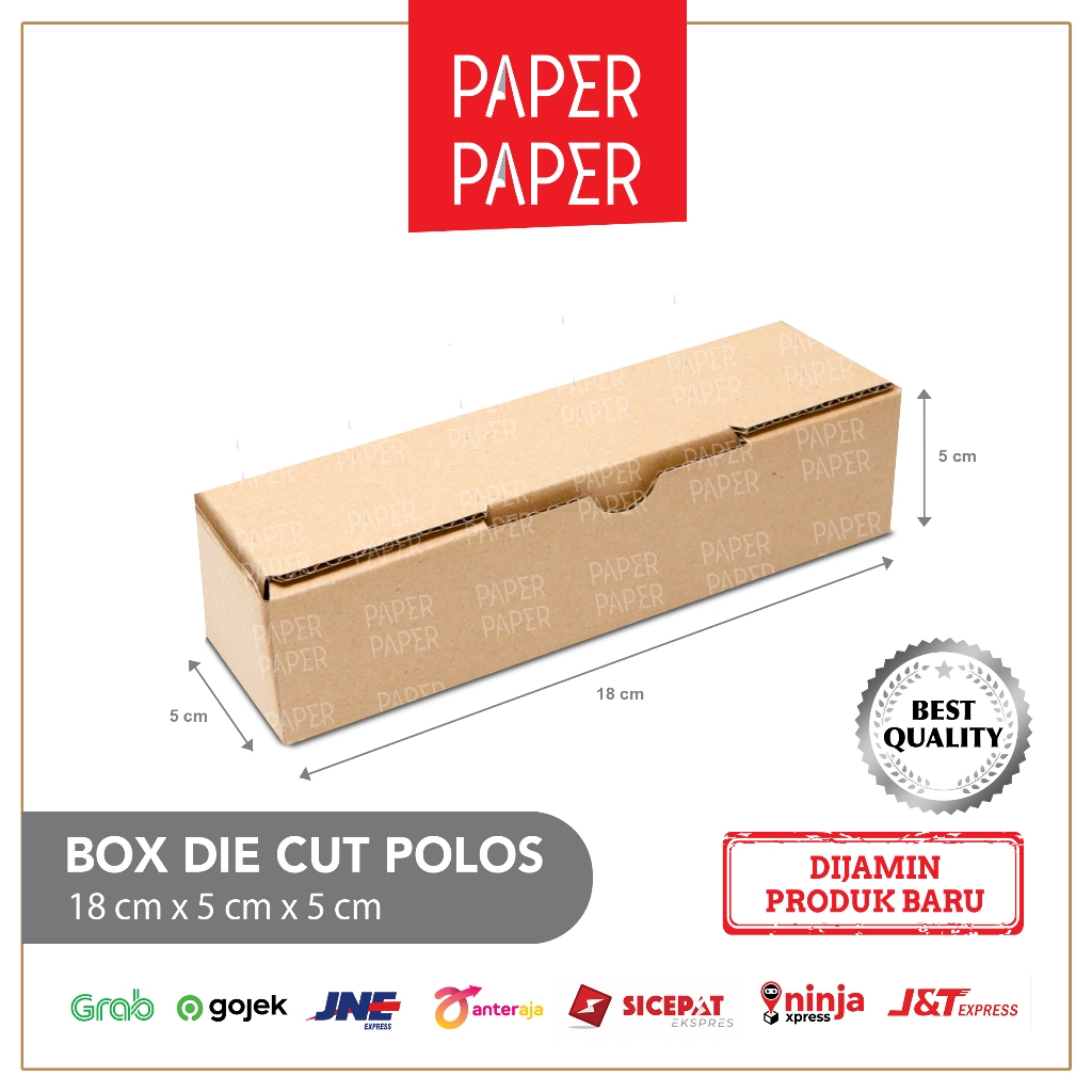 Caja De Cartón Troquelado Liso 18X5X5-Nuevo - | Shopee México