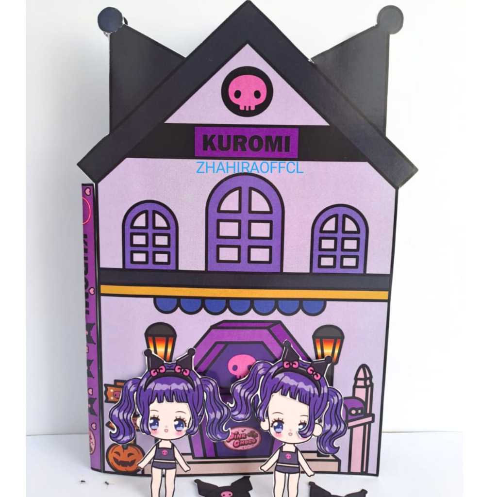 Kuromi Casa De Muñecas De Papel Libro Tranquilo Niñas Juguetes Desmontaje |  Shopee México