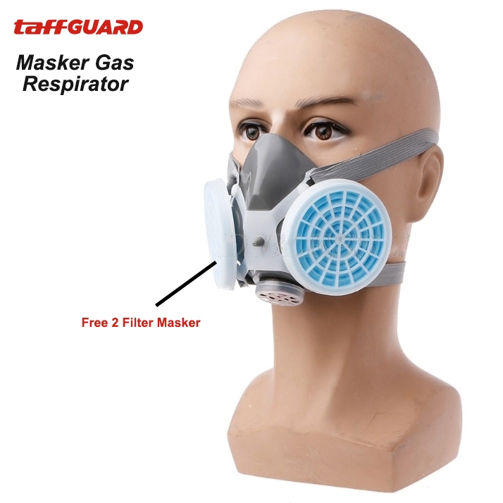 Respirador Máscara de gas negra táctica Máscara de protección facial de  estilo militar Al aire libre