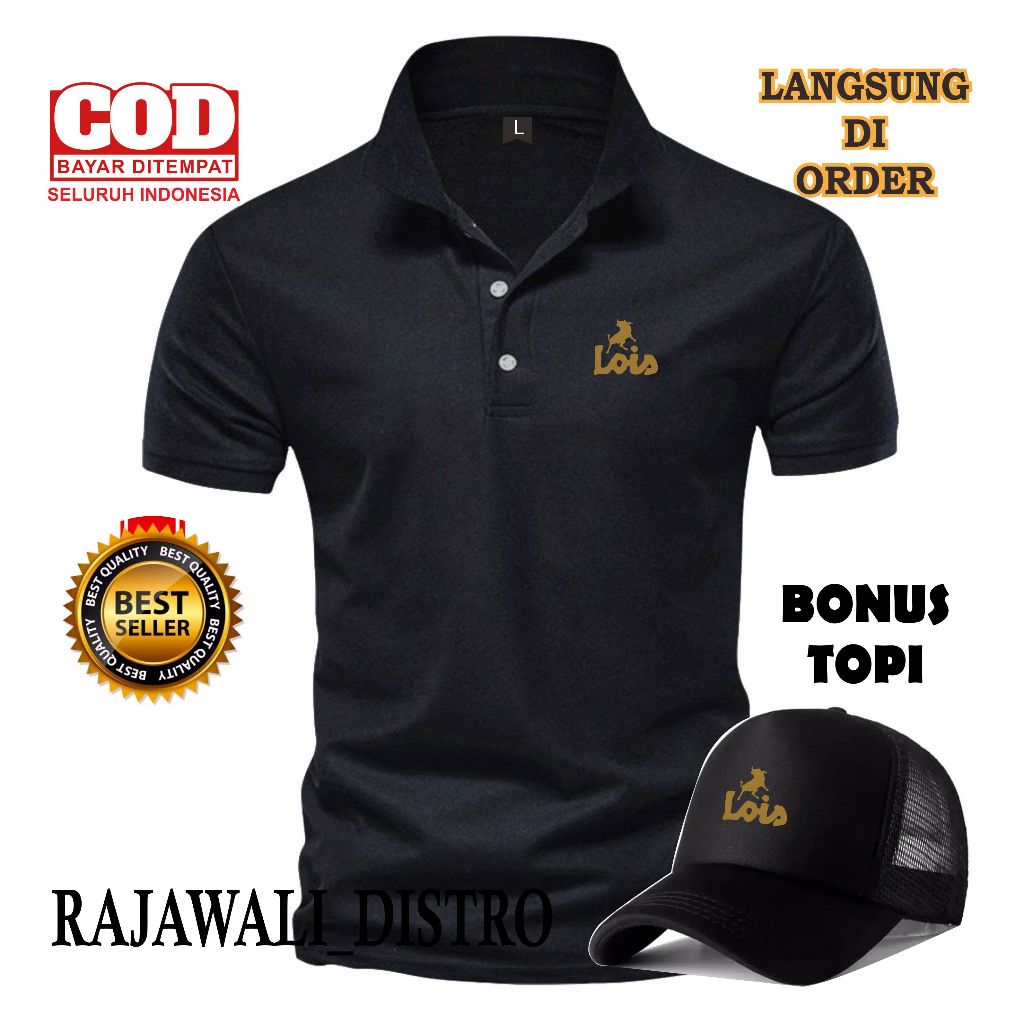 Polo Para Hombre Sombrero De Bonificacion Ninos Y Ninas Luis Gold Distro Shirt Bonus Hat Gorro De Camisa Gratis Unisex