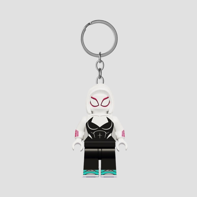 GANTUNGAN Dhis Proyecto Llavero LEGO Minifigura Araña Gwen Stacy Marvel  SpiderMan A Través Del Verso De La
