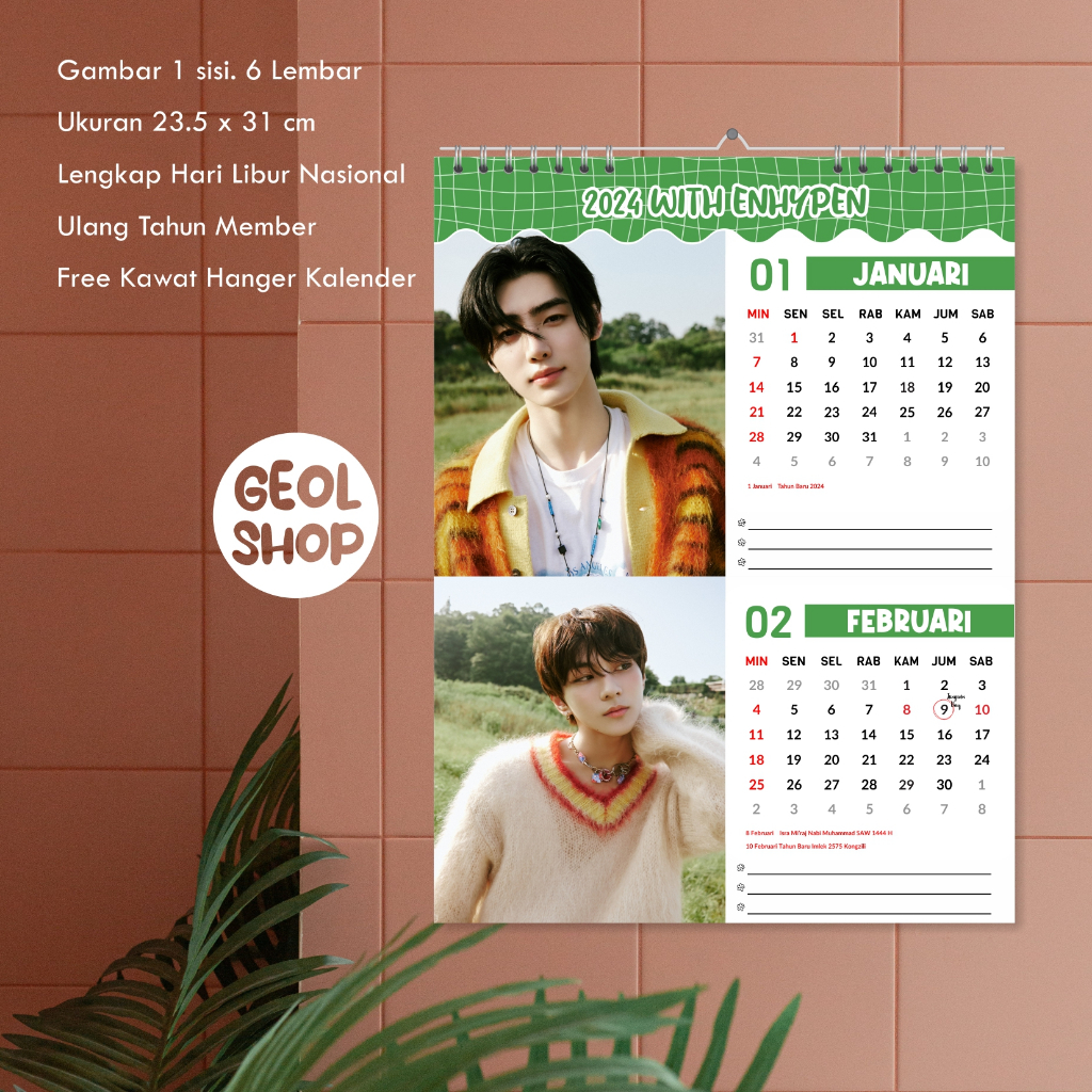 Kpop 2024 Calendario De Pared NCT DREAM NCT127 Se Puede Personalizar