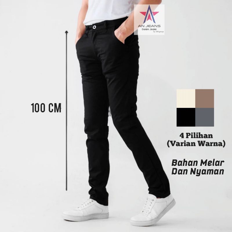An Chino Pantalones Chinos De Hombre De Primera Calidad De 100cm Mocca Slimfit Shopee Mexico