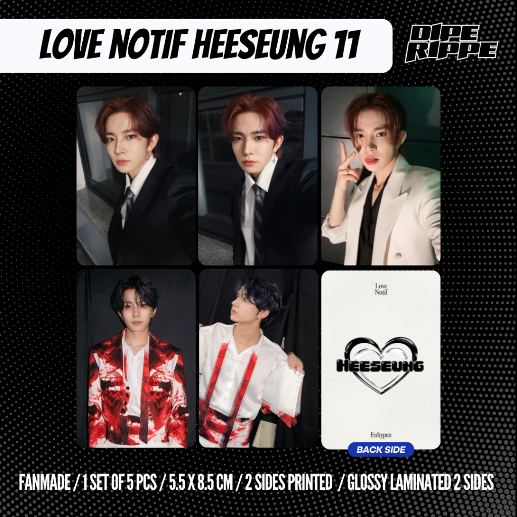 Tarjeta Fotográfica Enh-LOVE NOTIF HEESEUNG ENHYPEN UPDATE SELCA ...