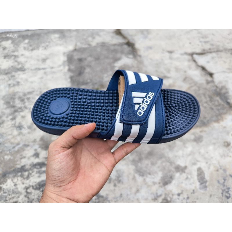 Sandalias Adidas Adissage Azul Marino 100 Originales 42