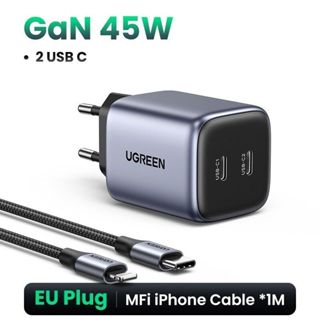 Ugreen Nexode Mini cargador rápido GaN USB C 30W PD gris (CD319