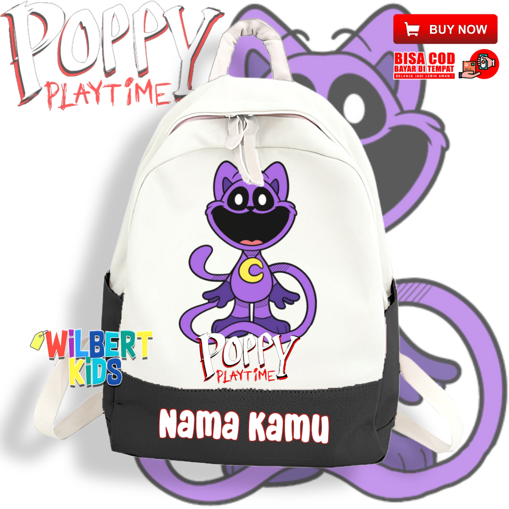 Bolsa Para Niños Catnap Poppy Playtime/Jardín De Infancia/PAUD Mochila |  Shopee México