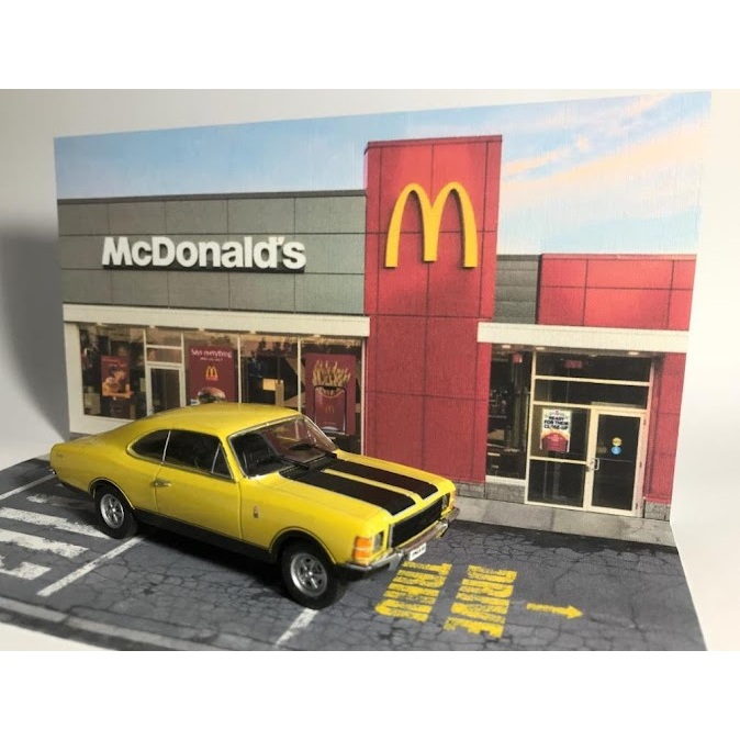 DIY Papercraft Mc Donalds Stand Diorama Artesanía De Papel | Shopee México